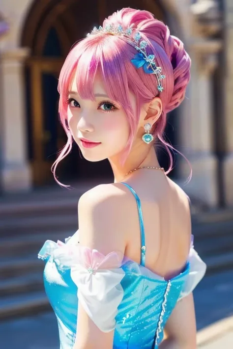 Close-up of a woman with pink hair and dress, Real life anime girls, 長いPink Hairpretty girl, Beautiful anime style, Cute Anime Girl, Attractive anime girl, Beautiful Anime Girls, Anime Thai Girl、Small breasts、A cup breasts、pretty girl, Pink Hair, Shirahime...