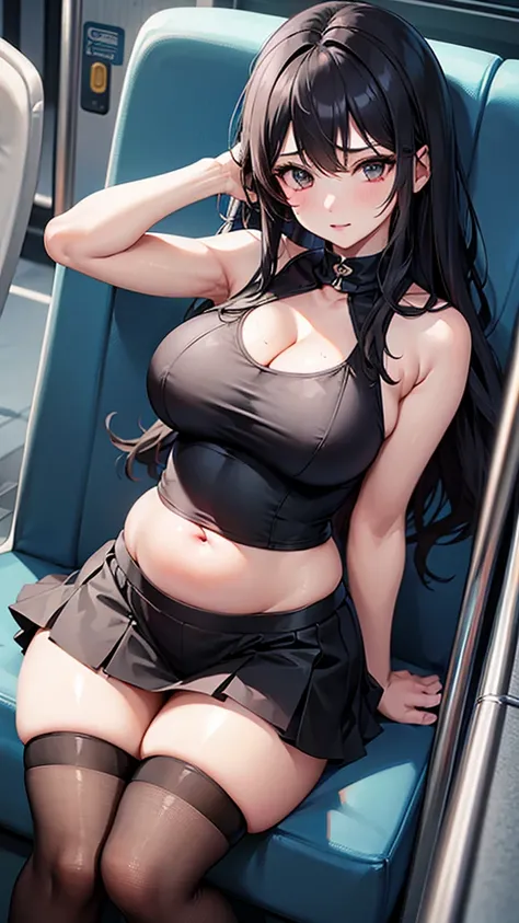 The best super busty、older sister、Beauty、Black Hair、Cleavage、mini skirt、Thighs、high resolution、Ultra HD、Knee socks、Absolute area、train、seat、Armpit、Close-up、Voyeur、両Armpit上げ、Sexy、pregnancy、Belly bulge、slender、Titty fuck、uniform、Armpitチラ、hot pants