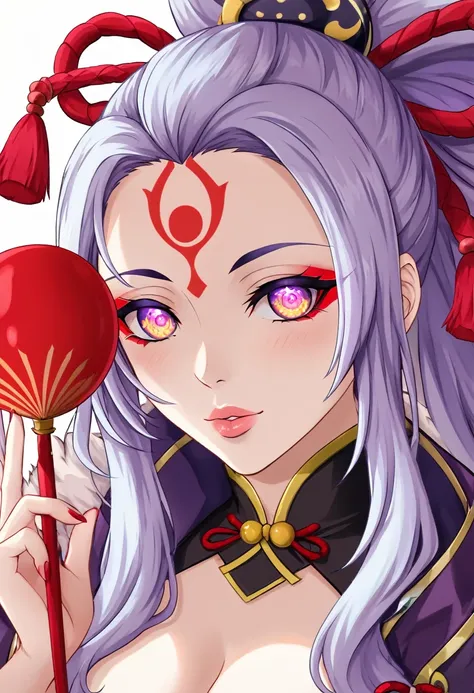 hyperrealistic, highly detailed, 1girl, beautiful detailed eyes, beautiful detailed lips, extremely detailed eyes and face, long eyelashes, onmyoji, WLOP and Sakimi-chan, Zerochan Art, from East, commission, East, nixeu and sakimichan, by Kamaguruka, Obsce...