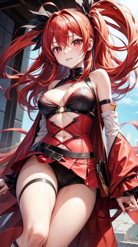 Kasane Teto,Red Hair,Vertical Roll