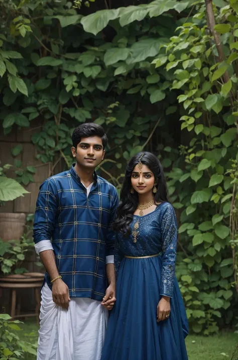 Indian couple in traditional dress 