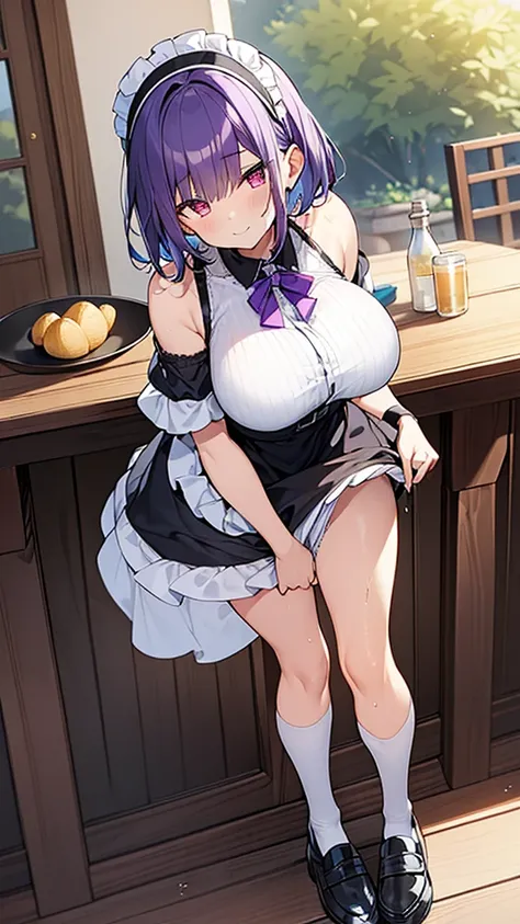 最high quality, high quality, super detailed, 32k, ultra-detailed details, sister and maid, (only, standing, pretty girl, beautif...