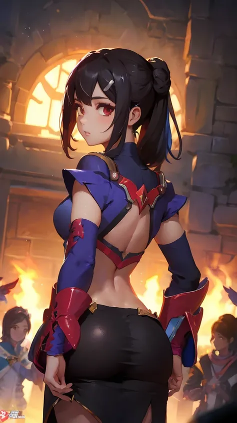 Mobile legends ruby showing her ass to the camera