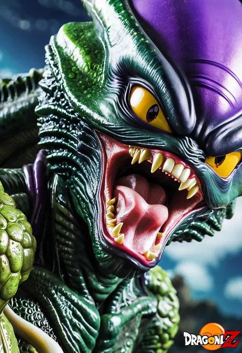 (((Extreme close-up Gremlins merged with Cell imperfect universe Dragon Ball Z Gremlins merged with Cell imperfect universe Dragon Ball Z front images images color Splash))),(((Xenomorph Alien the eighth passenger))),(((Gremlins Imperfect Cell Universe Dra...