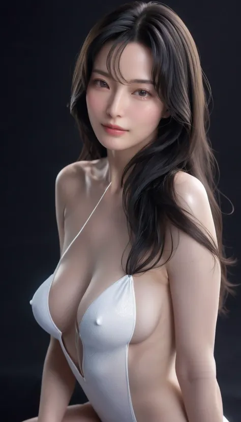 ((最大16K解像度のmasterpiece:1.6)), beautiful, Highest quality, Absolutely wonderful, high detail, Ultra-high resolution, masterpiece, Real, Realistic, The depth of the written world, Cinematic Light, 
One elegant mature woman, Long black hair, beautiful顔, Highl...