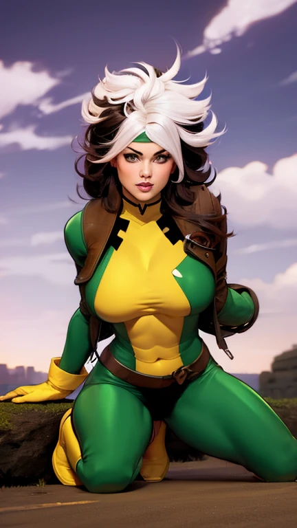 rogue has large breasts