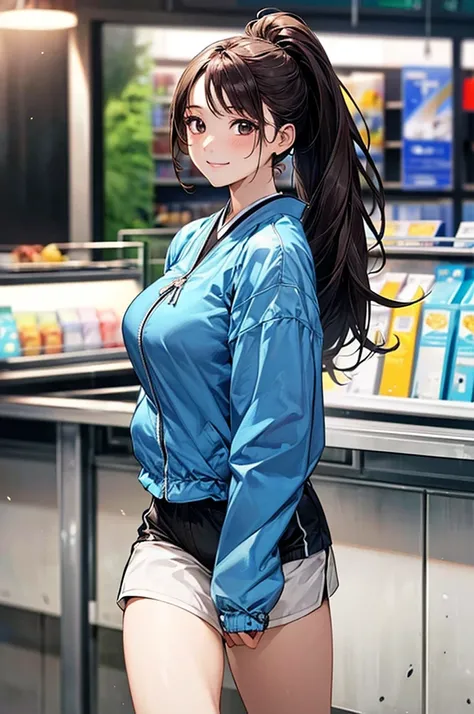 ((Perfect Anatomy, Very detailed肌)), 1 Girl, Japanese, 14 years old, Shiny skin, Take in the view, 
Beautiful Hair, Beautiful Face, Beautiful attention to detail, (Long Hair:1.4、ponytail), (Baby Face), Large Breasts:0.5, Captivating arms, Captivating thigh...