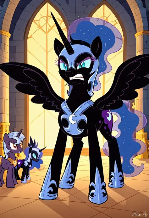 Pony nightmare moon  angry  costiumme in the castle Womans pony 