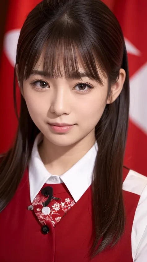 beautiful girl　madder red　Tokyo gubernatorial election