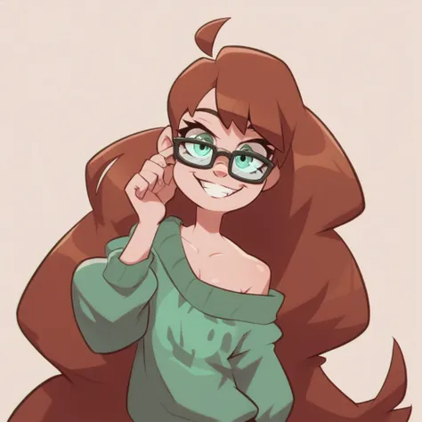 flatchested tall long haired brunette with glasses, (extreme nsfw):3.0, lewd:3.0, nudity