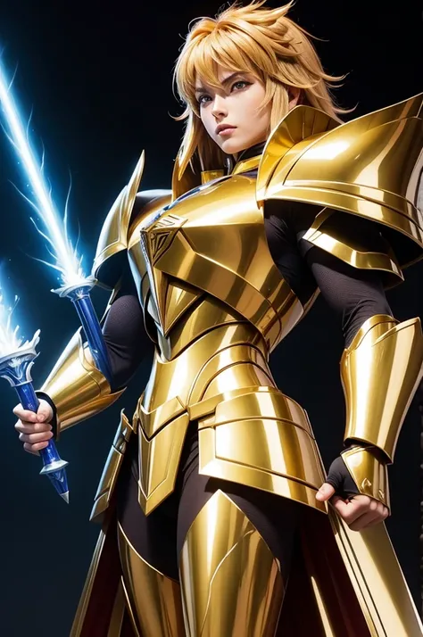 Saint Seiya anime style saber tooth tiger armor