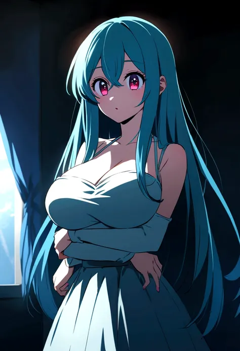 Oshi no ko anime girl named mem-cho with big breasts 