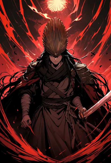 About 20 years from the feudal era, A samurai with a sword wrapped in an ominous aura、Face off against some menacing monsters ready to attack.Oda Nobunaga