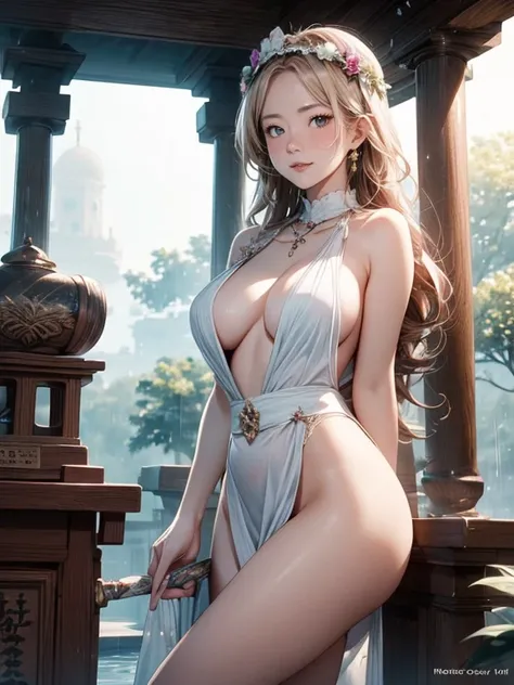 Highest quality, Super detailed, (Ultra-high resolution,8K), Ultra-high definition 4K, (Perfect Anatomy, Anatomically correct), (Five Sensual Married Shrine Maidens:1.6), (Beautiful Eyes), (Detailed eyes), (High-quality facial beauty), ((Get excited)), (In...