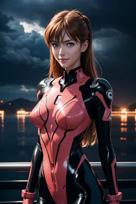 Evangelion,Asuka Langley,blue eyes,Plug Suit,Bodysuits,Interface Headset,赤いBodysuits,Ultra HD,super high quality,masterpiece,Digital SLR,Photorealistic,Detailed details,Vivid details,Depicted in detail,A detailed face,Detailed details,Super Detail,Realisti...