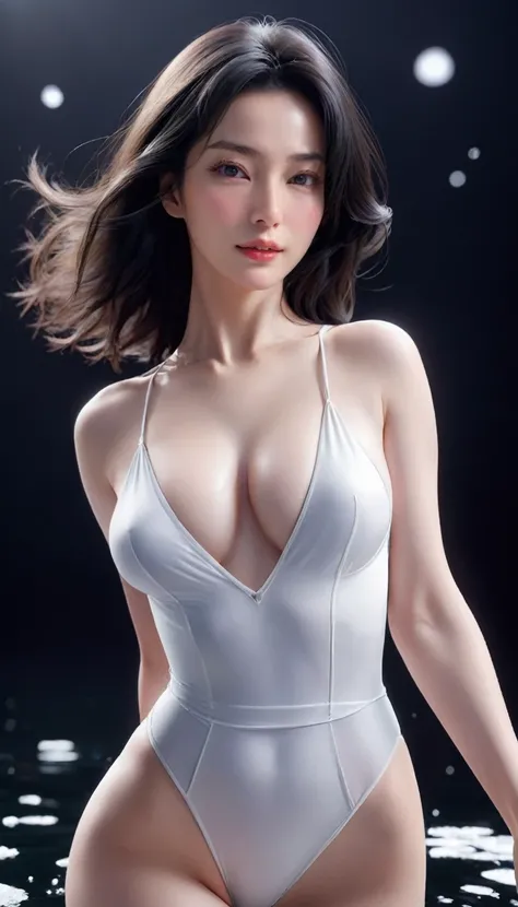 ((最大16K解像度のmasterpiece:1.6)), beautiful, Highest quality, Absolutely wonderful, high detail, Ultra-high resolution, masterpiece, Real, Realistic, The depth of the written world, Cinematic Light, 
One elegant mature woman, Long black hair, beautiful顔, Highl...