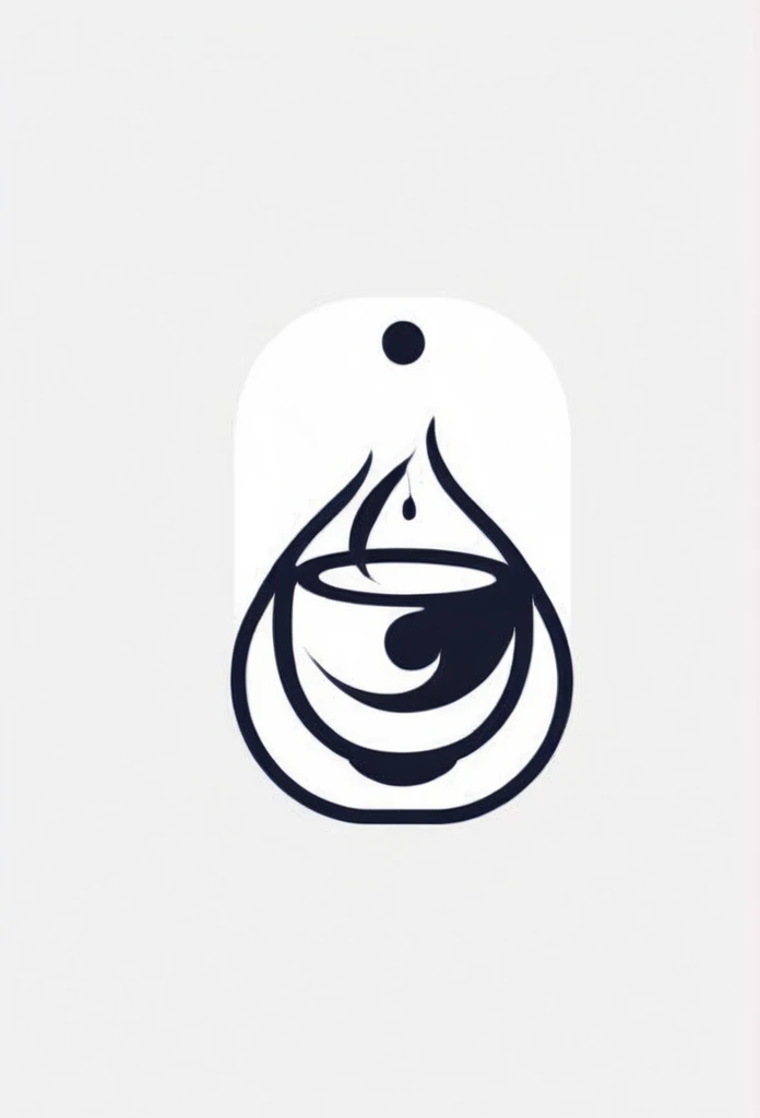 A stylish logo for a Japanese sake delivery app. High-quality sake is stylishly displayed at an angle.、A logo that looks like it is being poured into a sake cup A very luxurious logo A very cool, chic and modern design A white background