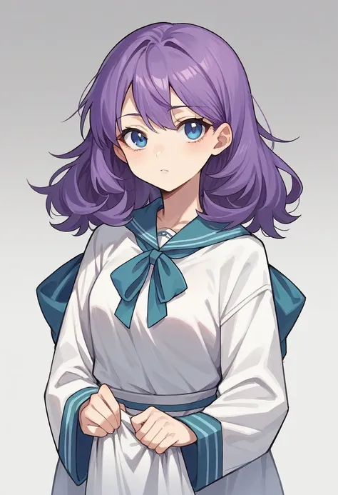 score_9, score_8_up, score_7_up, score_6_up, score_5_up, score_4_up, BREAK source_anime, one anime girl, blue eyes, purple hair( #2f2a59 ), medium hair, hair covers one eye, school uniform, sleeping