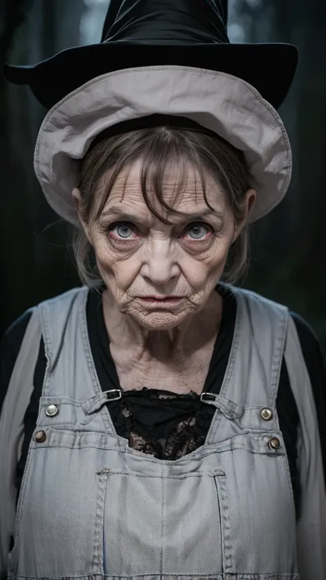 witch　grandmother　ugly　Odd Eye　Creepy　　Darken overall