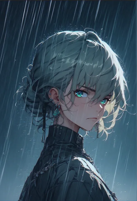 score_9, score_8_up, score_7_up, score_6_up, score_5_up, score_4_up、1girl、cry、Tears、heavy rain、evening、deep faint light 、 detailed CG、high resolution