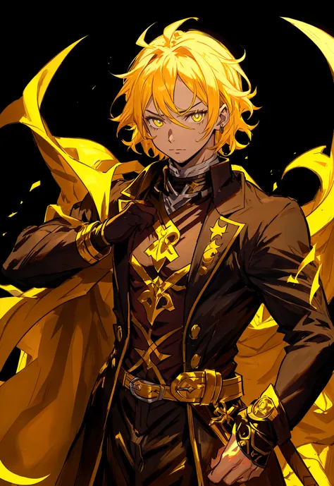 personnage masculin de demon slayer aux cheveux jaune