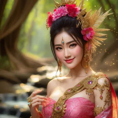 4k 80fps pictures Chinese traditional series beautiful girl style (Holding a blue aura glowing crystal ball),Sitting in a bold pose on a throne, with shiny, bright hair, wearing a bright blue dress with a glowing dragon pattern, blue, shiny, shiny, with a ...