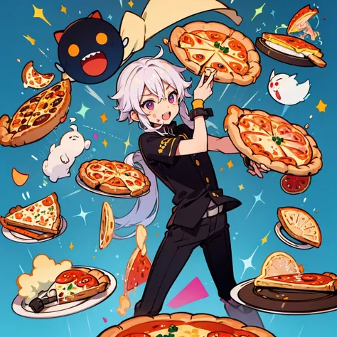 humanized slice of pizza