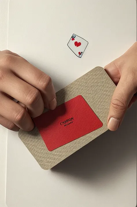 A hand with card illustration 
