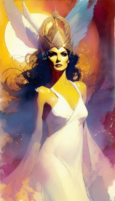 the goddess, inspired by Bill Sienkiewicz
