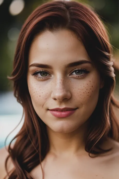 Cinematic photo (art by Mathias Goeritz:0.9) , fot, exuberant girlfriend, tax collector, Rich red hair, winter, change of inclination, horor, specular lighting, Film grain, Samsung Galaxy, f/5, (Still cinematic:1.2), freckles . 35mm fot, film, bokeh, proff...