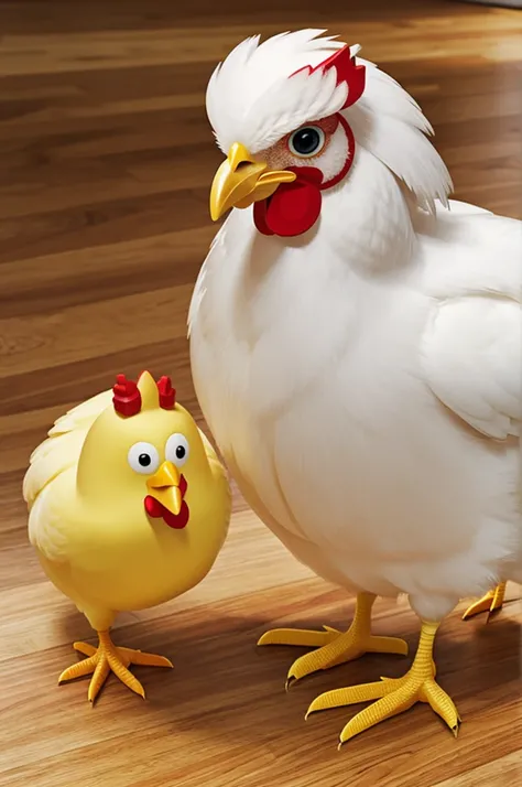 Generate me an animated chicken