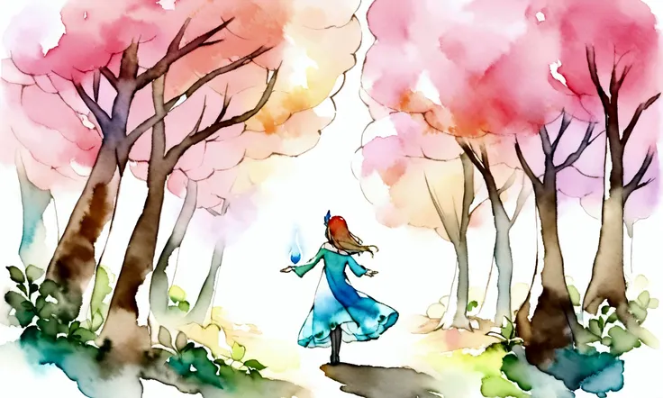 Enchanted Forest、Watercolor Touch