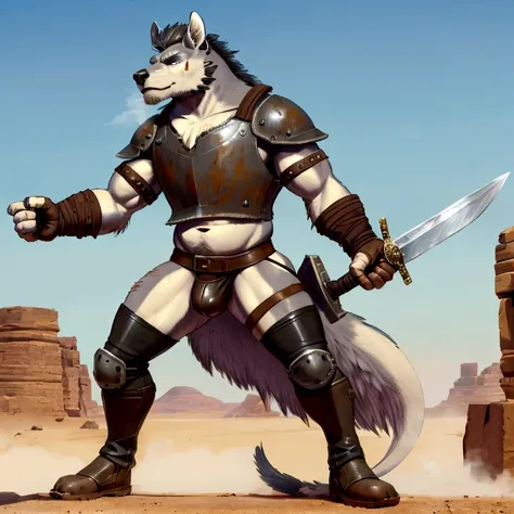 solo sexy anthro furry dragon male mercenary medieval solider, slim endomorph muscular handsone model male apperance, sword scar...