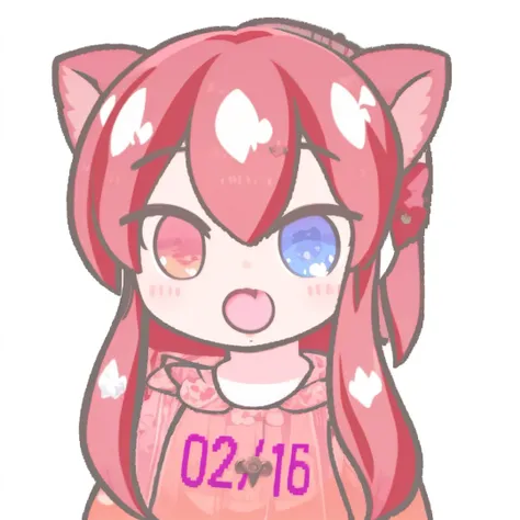 one huge breasted girl, alone, ahoge, woven, pink eyes, heart (symbol), pink nails, boots, full body lesbian, bow, animal cat ears, ruby, long pink hair, drilled tails, show viewer, manicure, fur trim, open mouth, colorful hair, pink headdress, skirt, fluf...