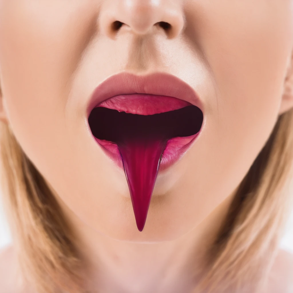 woman with a vulva vagina instead of a mouth