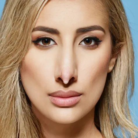 woman with a nose shaped like a dick