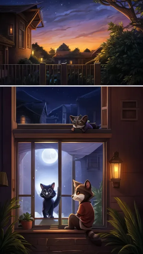 A collection of pictures about the story of Milo, a mischievous cat who lives in a comfortable house in a quiet suburb. He decides to go on a night adventure while his owners are asleep.. He slides through an open window and explores the moonlit neighborho...