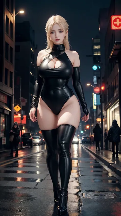 (1 girl:1.3)、full body lesbian，solo、__body parts__Realistic skin、pale skin、big、official art、unified 8k wallpaper、Super detailed、Beauty and aesthetic beauty、masterpiece、best quality、In the city of cyberpunk、dreamy atmosphere、calm palette、peaceful mood、paste...