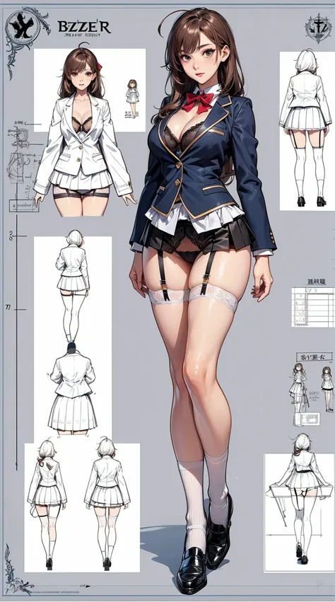 girl, alone, whole body, From head to toe, Are standing, (Huge_chest:1.3),

Character design sheet, Character Reference Sheet, 設計図のSchematic, Drafting, Blueprint, Schematic,
((Character design sheet:1.7, Character Reference Sheet:1.7,)),

anime/cartoon cha...