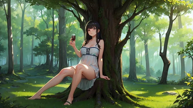 ((Highest quality)), ((masterpiece)), (detailed),Mysterious Forest Relaxing