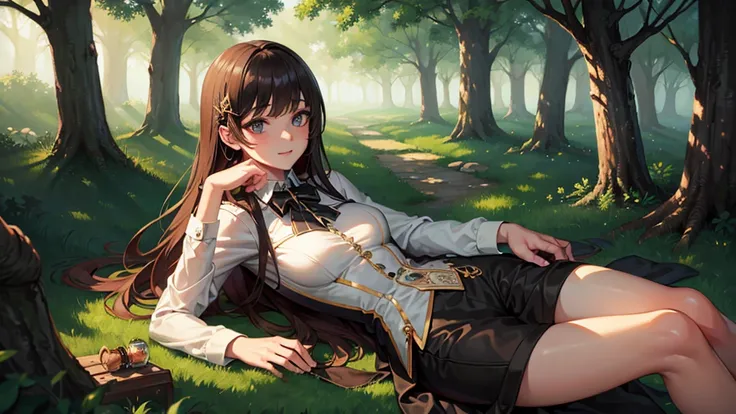 ((Highest quality)), ((masterpiece)), (detailed),(Perfect Face),Mysterious Forest Relaxing