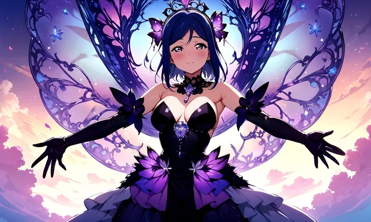 Love Live adult Kanan Matsuura, masterpiece, highest quality, gloss, fantastic background, transformed