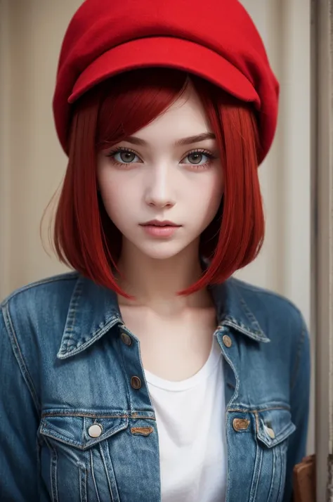 a girl with a cigarette in her hand, redheadwear 