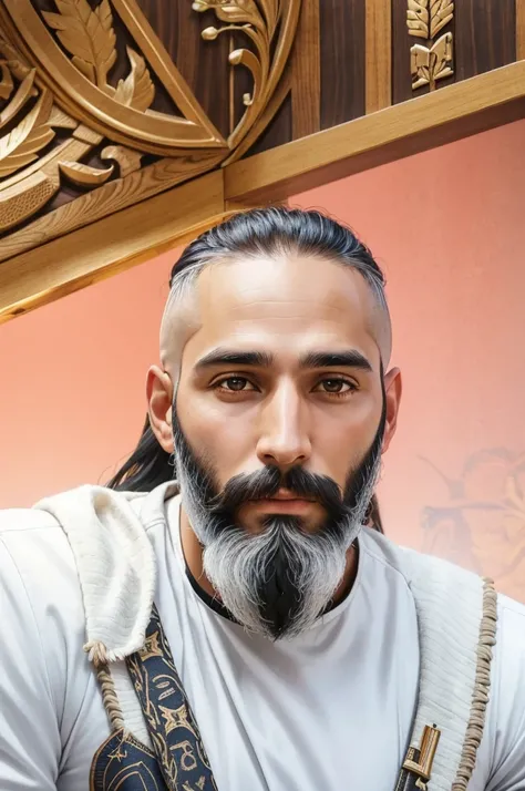 Man, adult man, Mans Face, decent man, naturals Man, long beard, Photorealistic Beard, Black Hair, black hair, Detailed Realistic Black Hair, Strong male, Army of GOD, Man of GOD, Barba Judaica, hebrew, GOD&#39;and the sky, GOD&#39;and the sky Céus, realis...