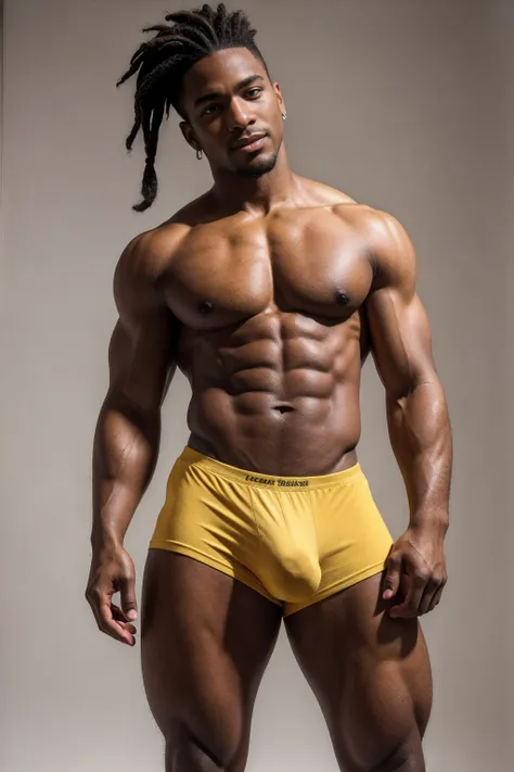 1boy, (Brown Eyes), happy smile,American boy,16 years old,young,thick body, slender, sport body build, child-like,Handsome sexy black man, perfect body, male body aesthetics, skin texture,((best quality,4k,highres,masterpiece:1.2)),((character concept art)...