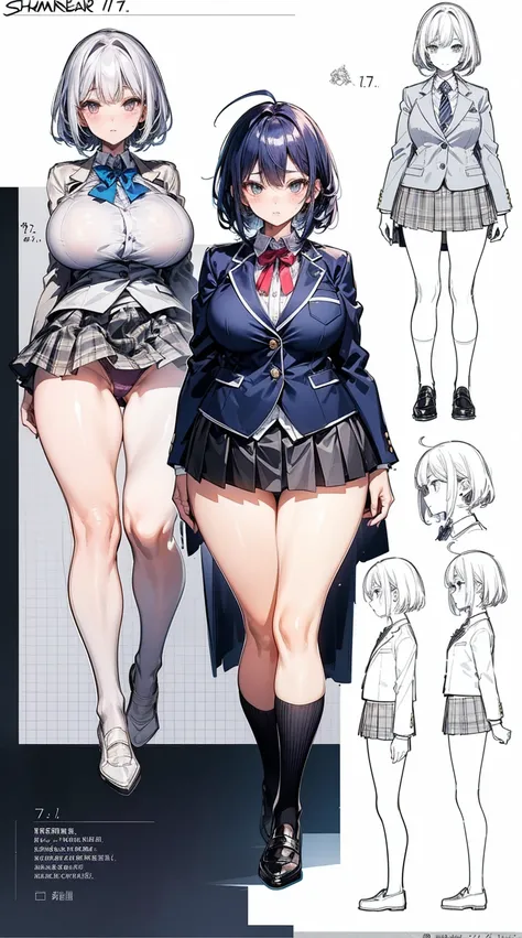 girl, alone, whole body, From head to toe, Are standing, (Huge_chest:1.3),

Character design sheet, Character Reference Sheet, 設計図のSchematic, Drafting, Blueprint, Schematic,
((Character design sheet:1.7, Character Reference Sheet:1.7,)),

anime/cartoon cha...