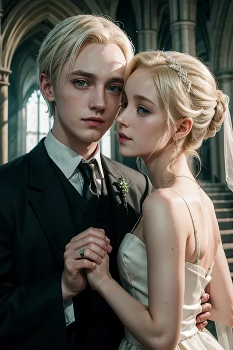 Draco Malfoy marrying a girl 