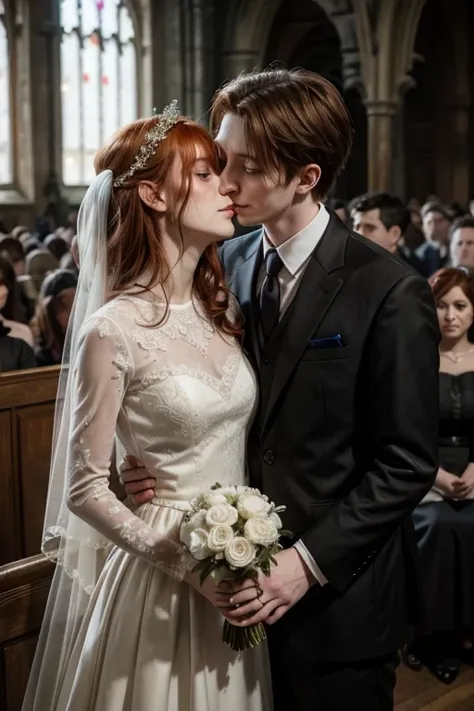 George Weasley marrying a girl 