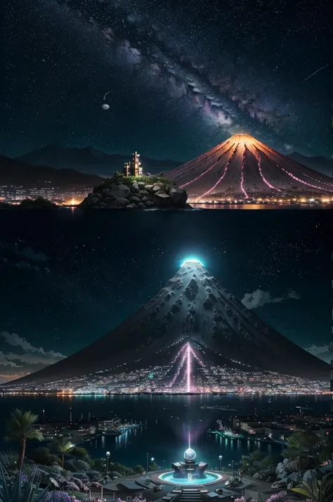 anime (best-quality:0.8), (best-quality:0.8), perfect anime illustration, weve been trying to reach you about your cars extended warranty, An illustration in collage style, with giant boulders, brutalist building sections, terraces, stairs, cacti, agave, c...