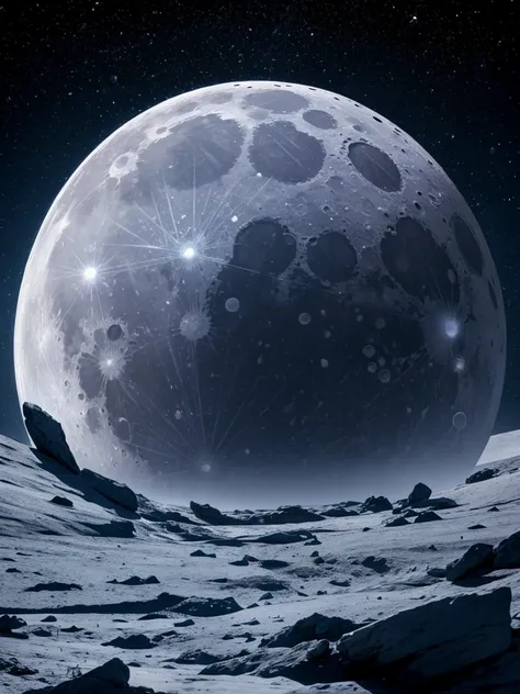 Crystal image of moon